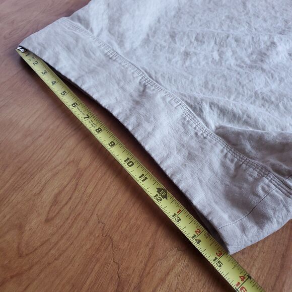 Merona 100% Linen Skirt 30 x 24 VTG Sz 8 Knee Length Y2K Minimalist 90s Neutral - Picture 9 of 9